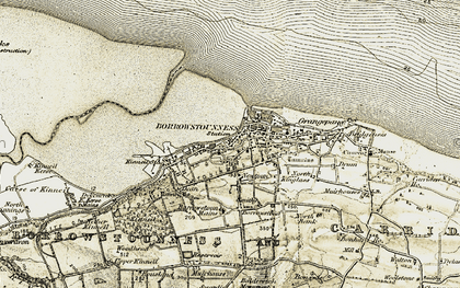 Old map of Bo'ness in 1904-1906