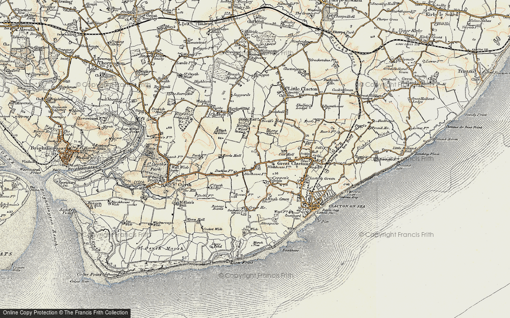 Old Map of Bocking's Elm, 0-1899 in 0-1899