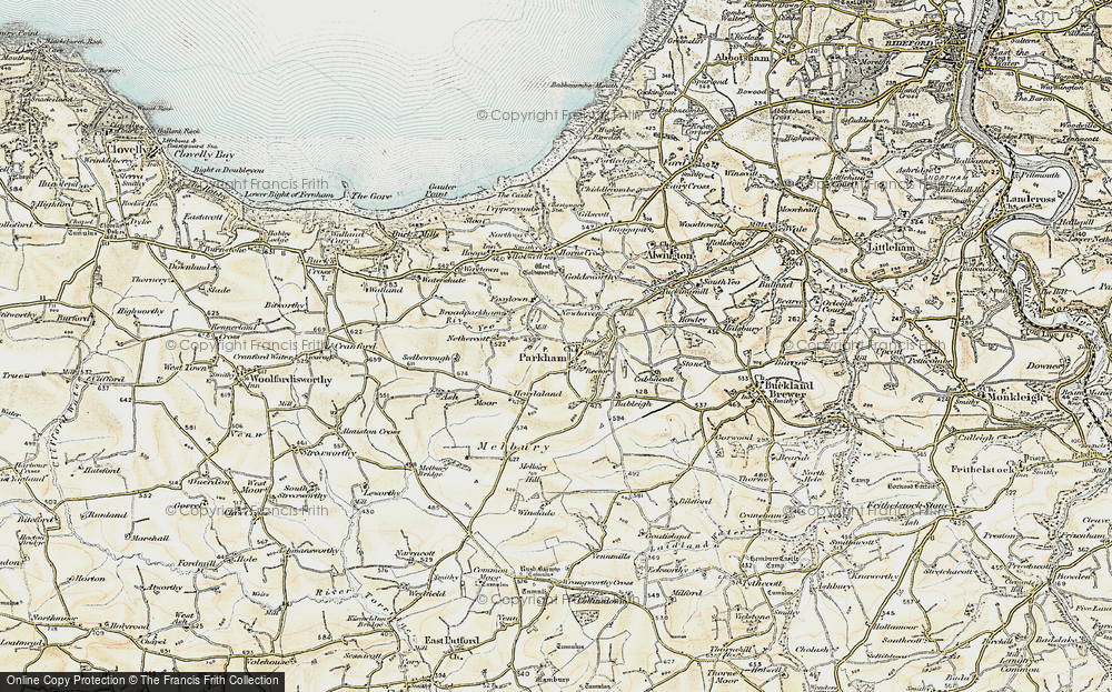 Old Map of Bocombe, 1900 in 1900