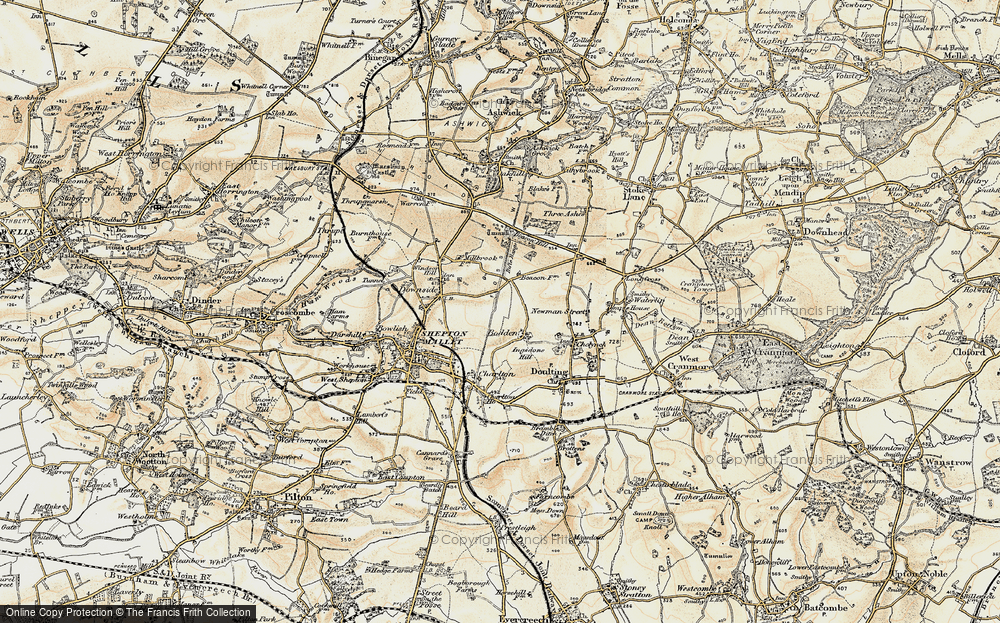 Old Map of Bodden, 1899 in 1899