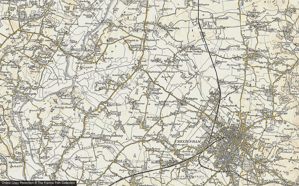 Old Map of Boddington, 1898-1900 in 1898-1900