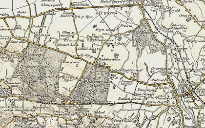 Old map of Bodelwyddan in 1902-1903