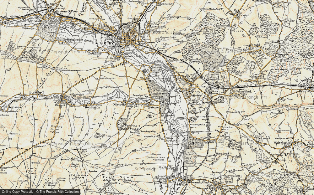 Old Map of Bodenham, 1897-1898 in 1897-1898