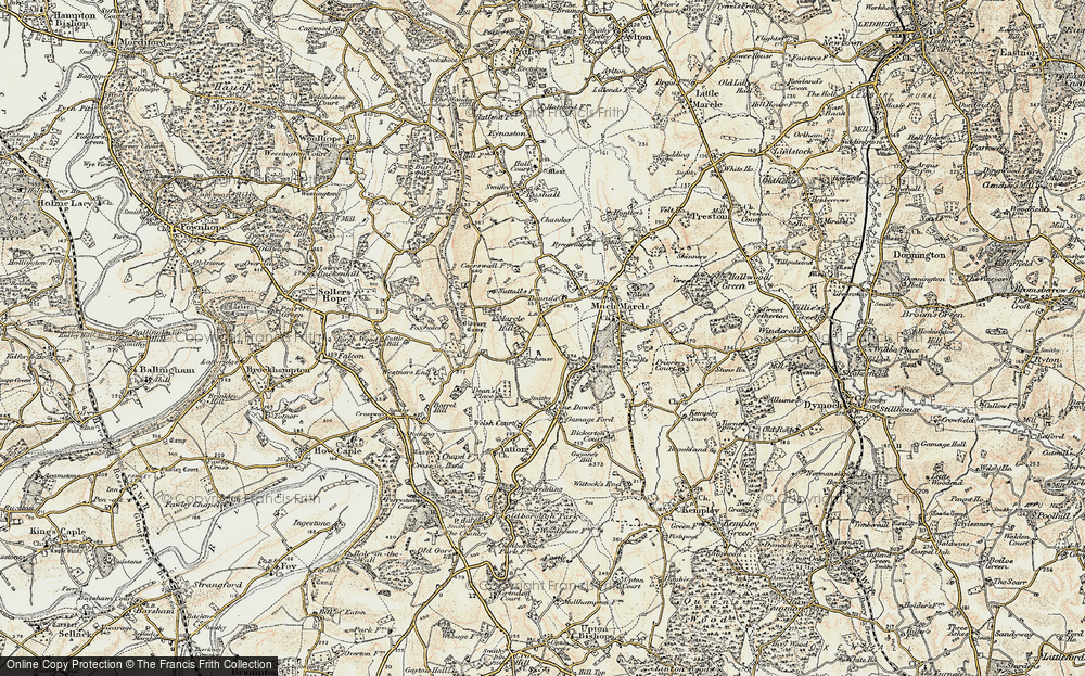 Old Map of Bodenham Bank, 1899-1900 in 1899-1900