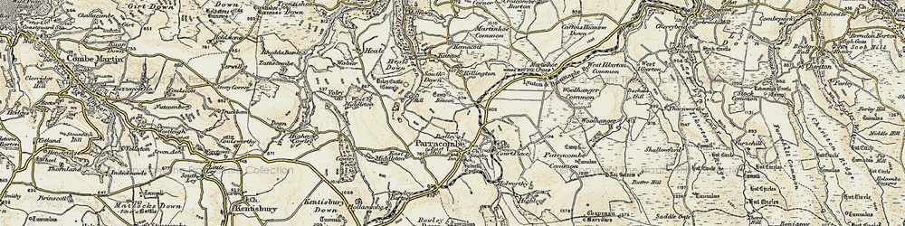 Old map of Bodley in 1900
