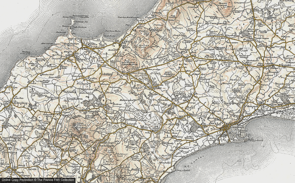 Old Map of Boduan, 1903 in 1903