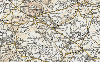 Old map of Boduan in 1903