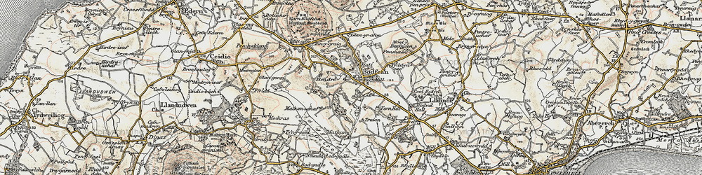 Old map of Boduan in 1903