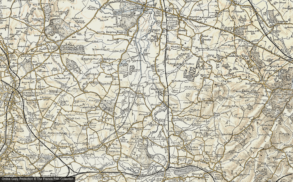 Old Map of Bodymoor Heath, 1901-1902 in 1901-1902
