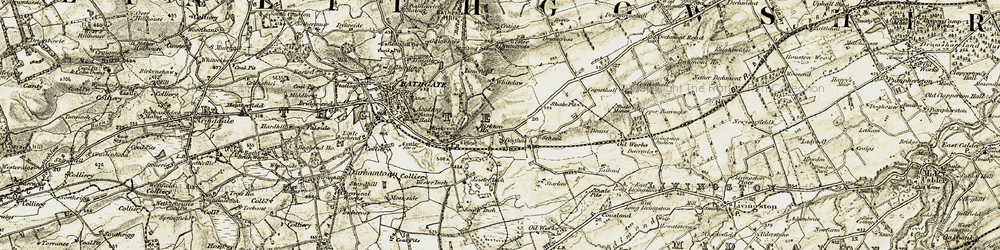 Old map of Boghall in 1904