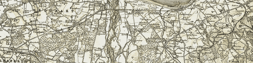 Old map of Bogmoor in 1910