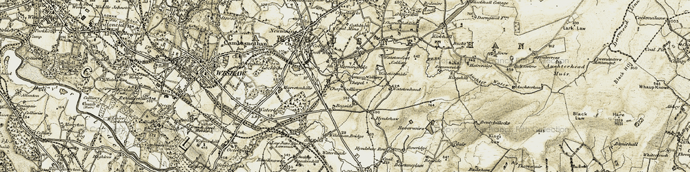 Old map of Bogside in 1904-1905