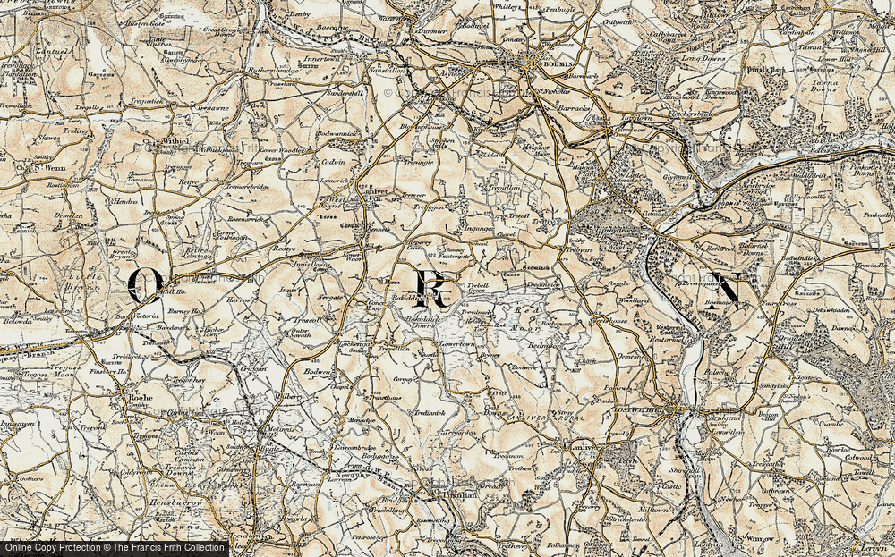 Old Map of Bokiddick, 1900 in 1900