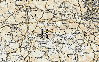 Old map of Bokiddick in 1900