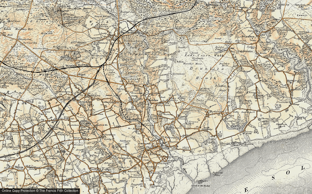 Old Map of Boldre, 1897-1909 in 1897-1909