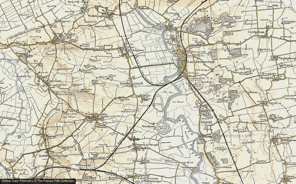 Old Map of Bole, 1903 in 1903