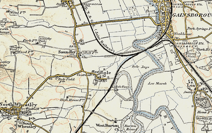 Old map of Bole Ings in 1903
