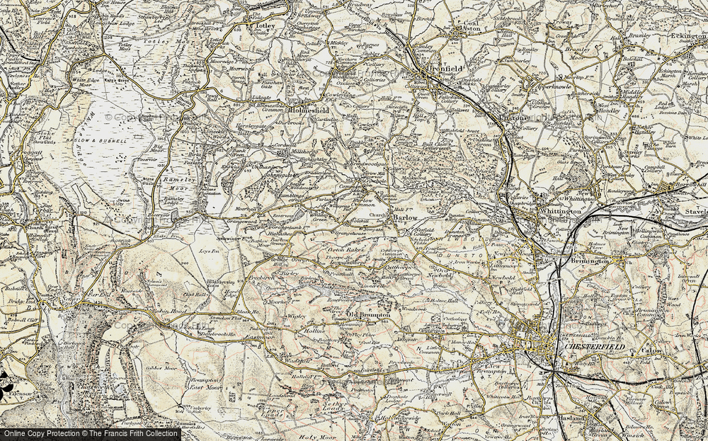 Old Map of Bole Hill, 1902-1903 in 1902-1903