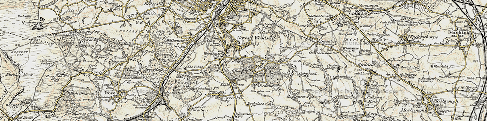 Old map of Graves Park in 1902-1903