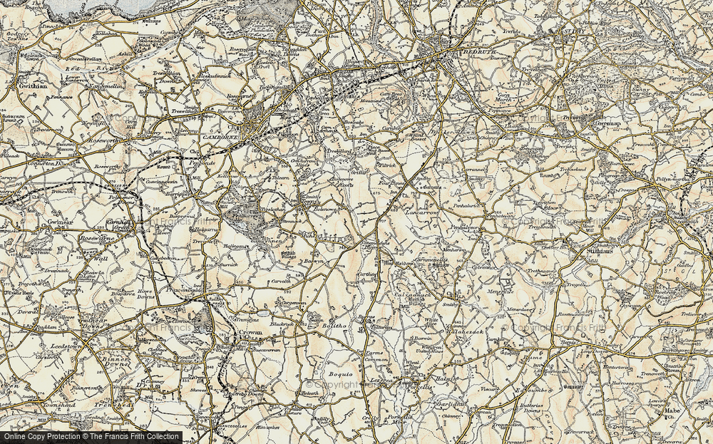 Old Map of Bolenowe, 1900 in 1900