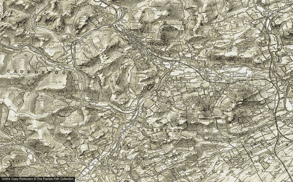 Old Map of Boleside, 1904 in 1904