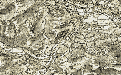 Old map of Boleside in 1904