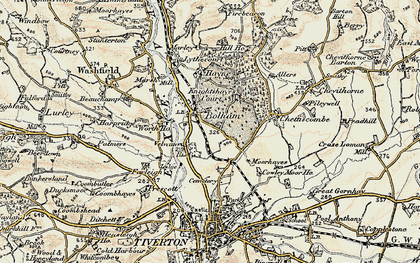Old map of Bolham in 1898-1900