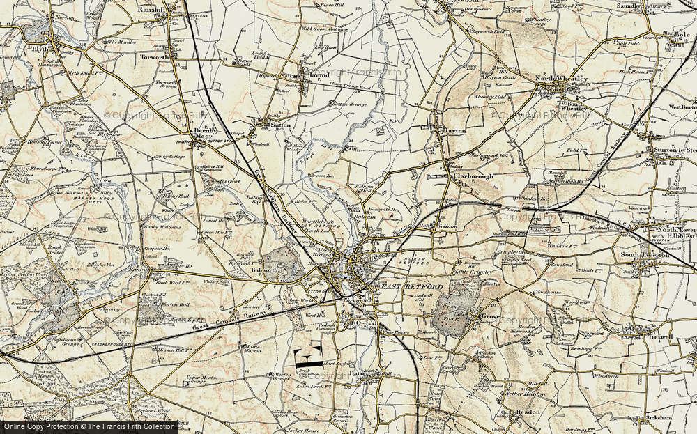 Old Map of Bolham, 1902-1903 in 1902-1903