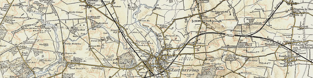Old map of Bolham Hall in 1902-1903