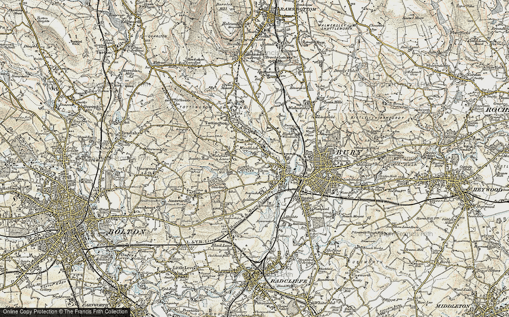 Old Map of Bolholt, 1903 in 1903