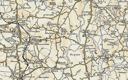 Old map of Bolitho in 1900