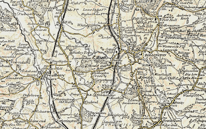 Old map of Bollington Cross in 1902-1903