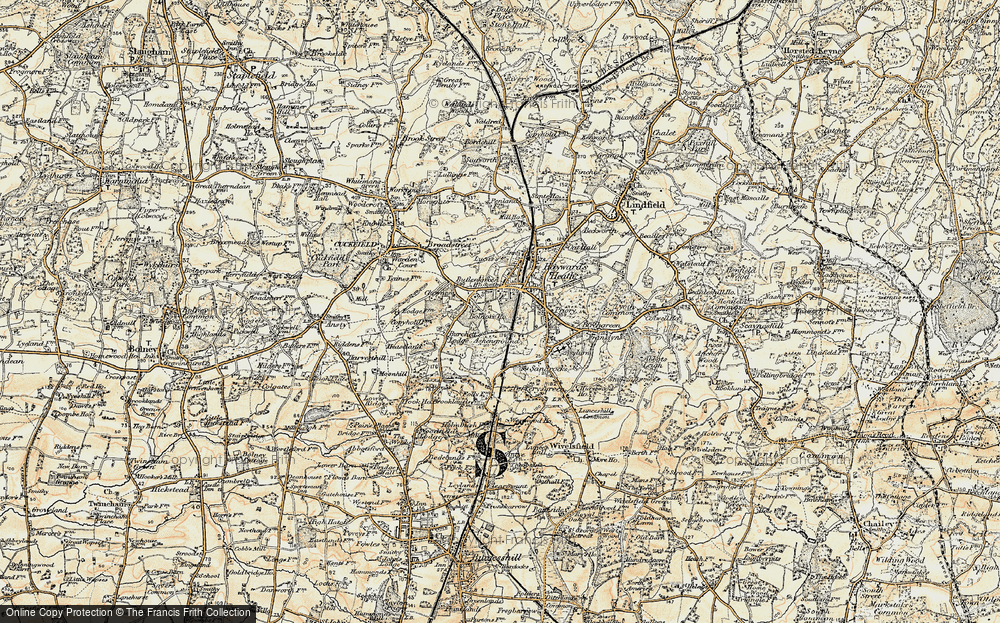 Old Map of Bolnore, 1898 in 1898