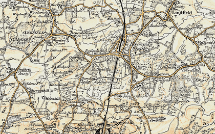 Old map of Bolnore in 1898