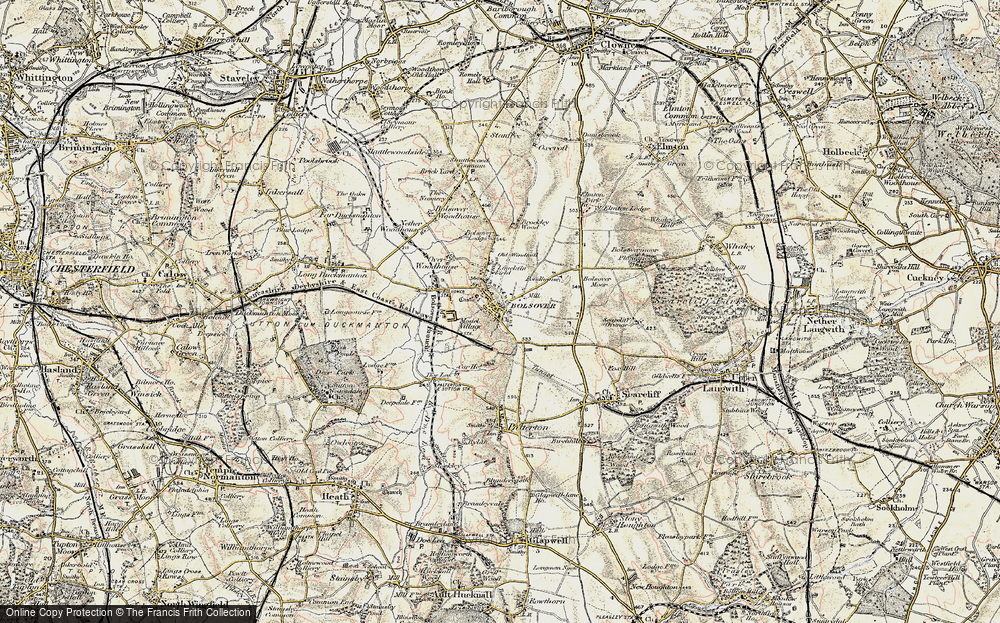 Old Map of Bolsover, 1902-1903 in 1902-1903
