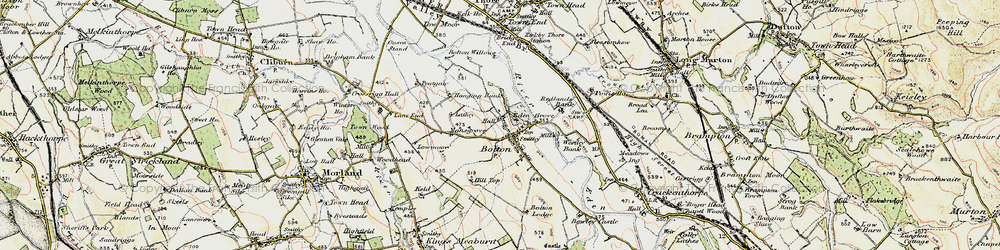 Old map of Westley Bank Cotts in 1901-1904
