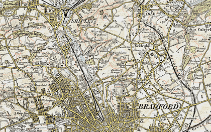 Old map of Bolton in 1903-1904
