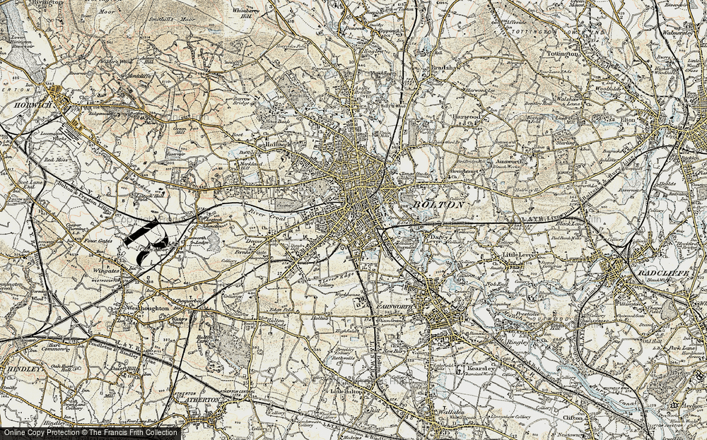 Old Map of Bolton, 1903 in 1903