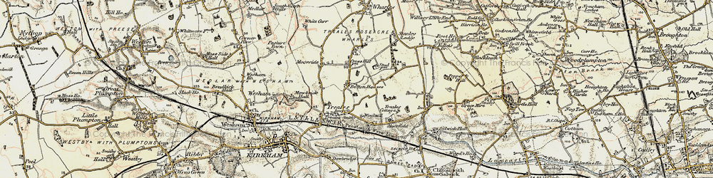 Old map of Bolton Houses in 1903