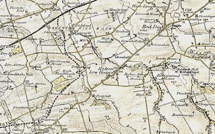 Old map of Bolton Low Houses in 1901-1904