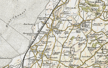 Old map of Beaumont Cote in 1903-1904