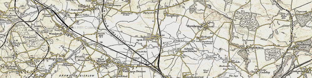 Old map of Bolton Upon Dearne in 1903