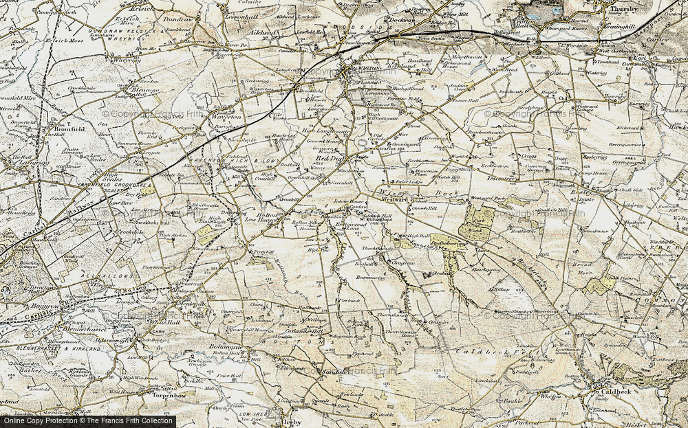 Old Map of Bolton Wood Lane, 1901-1904 in 1901-1904
