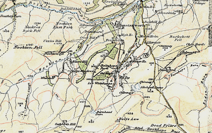 Old map of Burnhead Dam in 1901-1904