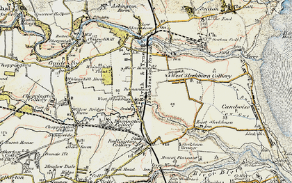 Old map of Bomarsund in 1901-1903