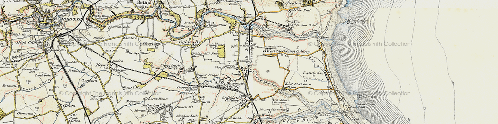Old map of Bomarsund in 1901-1903