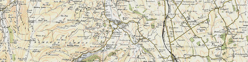 Old map of Toathmain in 1901-1904