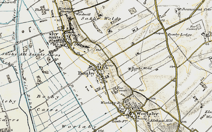 Old map of Bonby in 1903-1908
