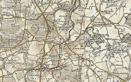 Old map of Arleth in 1901