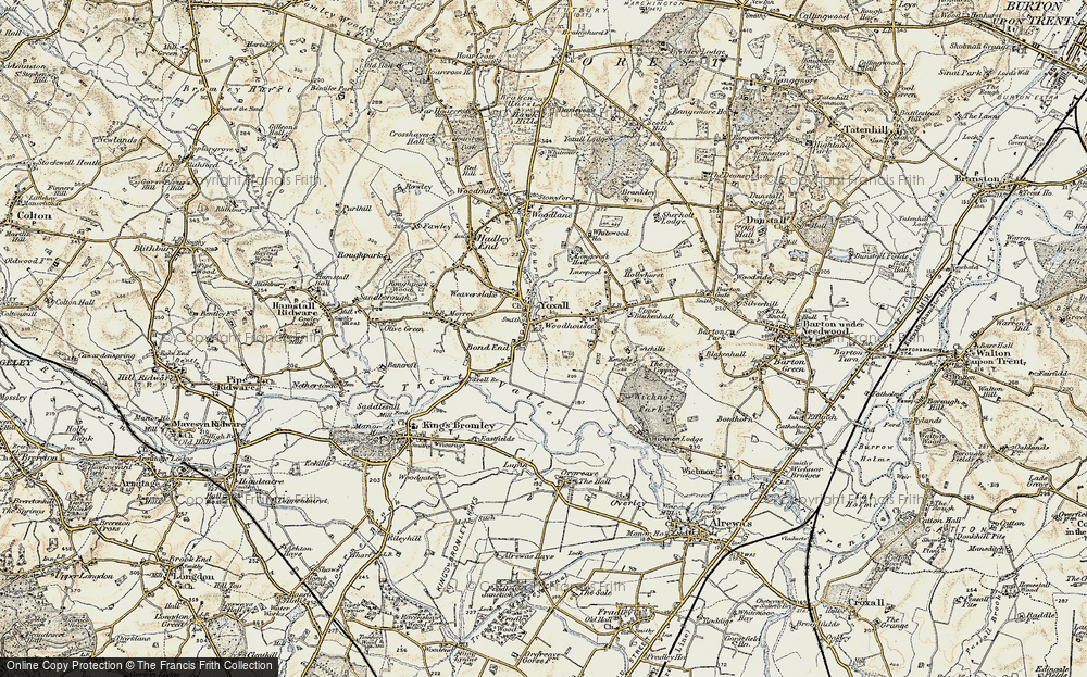 Old Map of Bond End, 1902 in 1902